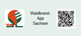 Waldbrand App Sachsen QR Code